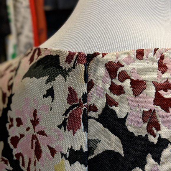 French Connection Floral Jacquard Skater Dress - Picture 4 of 6